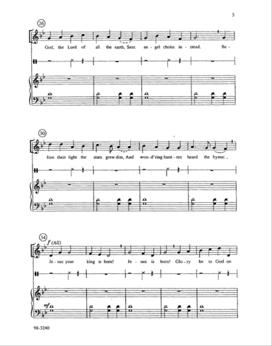 'Twas in the Moon of Wintertime (Hobby) Flute scores gallery preview page 4