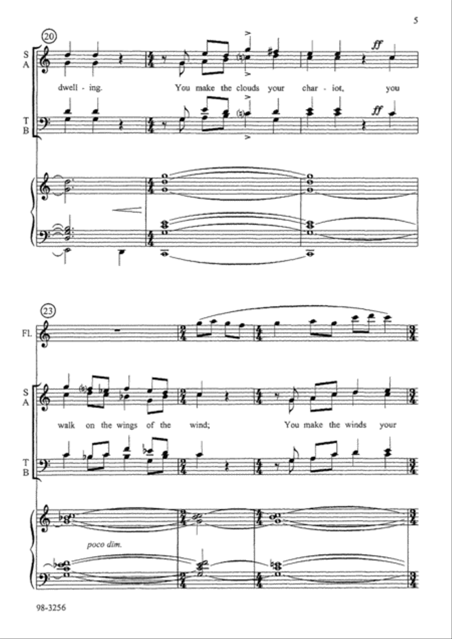 The Spirit of the Lord (Callahan) Flute scores gallery preview page 4