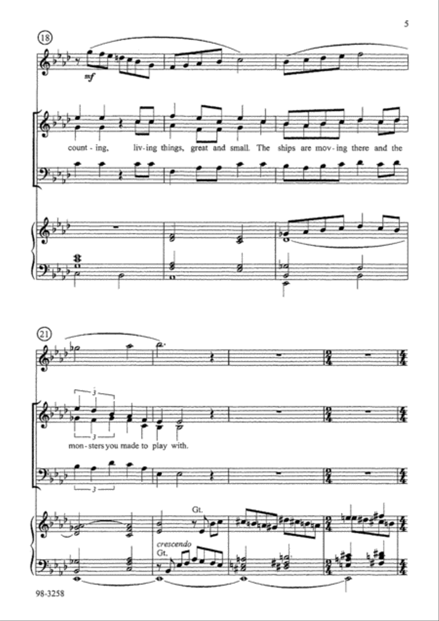 How Many Are Your Works, O Lord Flute scores gallery preview page 4