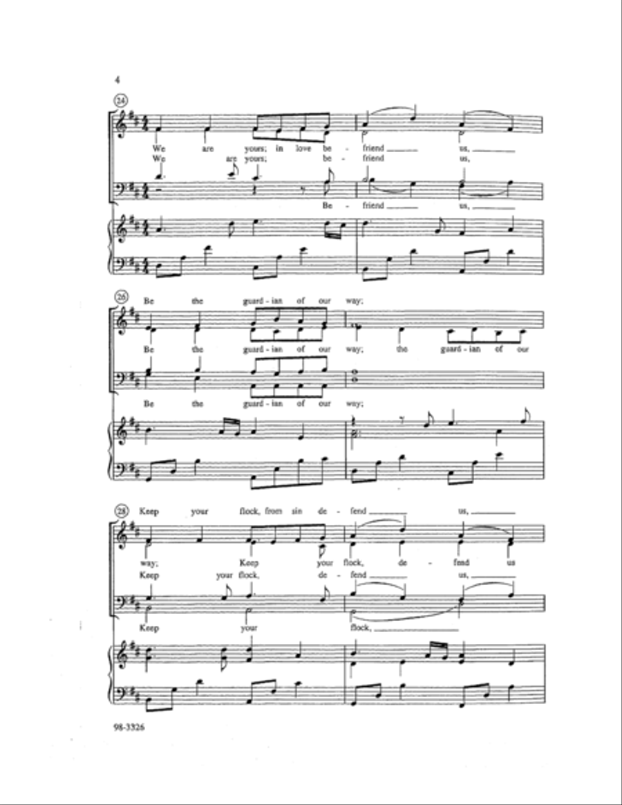 Savior, Like a Shepherd Lead Us (Armstrong) Choir scores gallery preview page 4