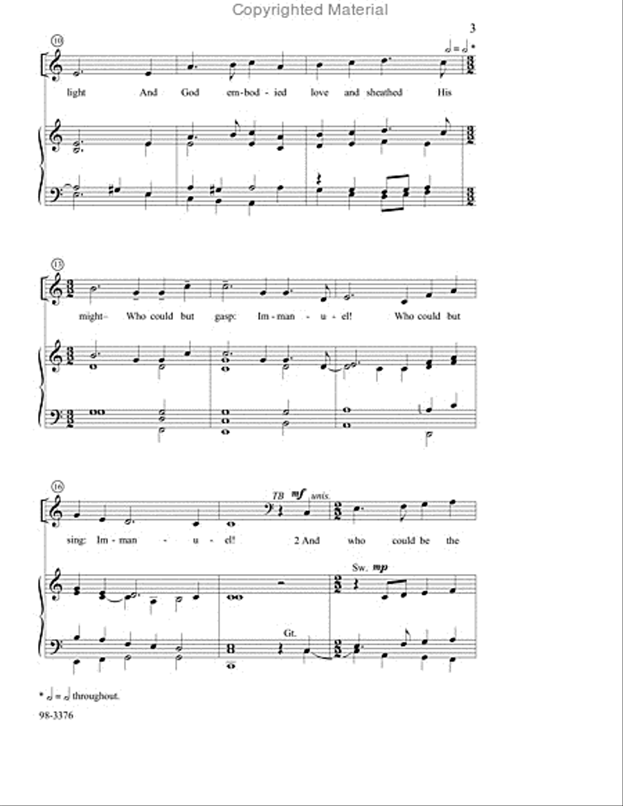Peace Came to Earth (Scott) Choir scores gallery preview page 3