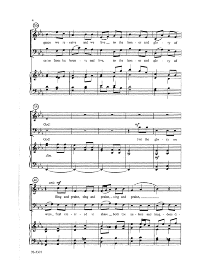 Come Away to the Skies (Larkin) Choir scores gallery preview page 4