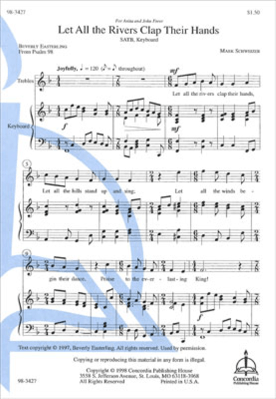 Let All the Rivers Clap Their Hands Choir scores gallery preview page 1