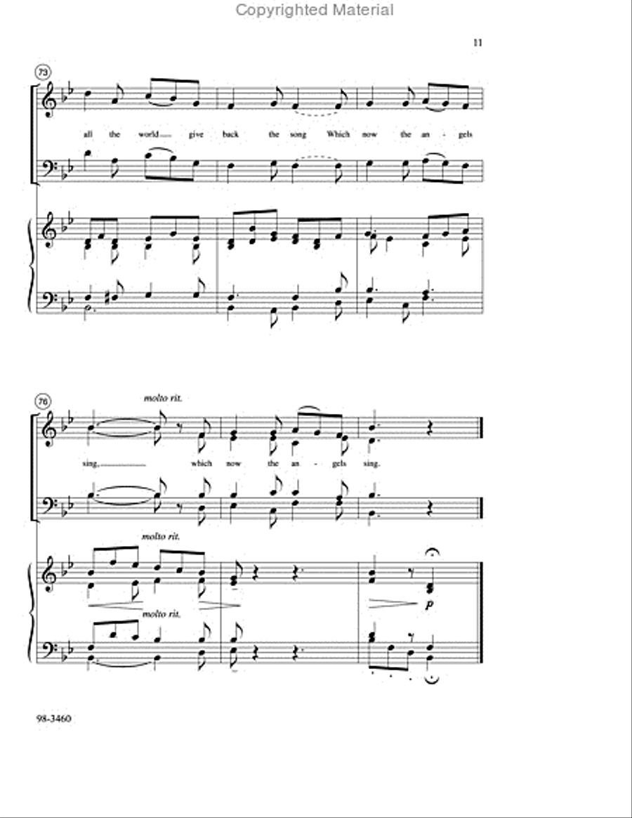 It Came upon the Midnight Clear (Hobby) Choir scores gallery preview page 6