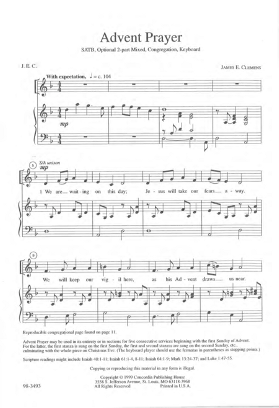 Advent Prayer Choir scores gallery preview page 2