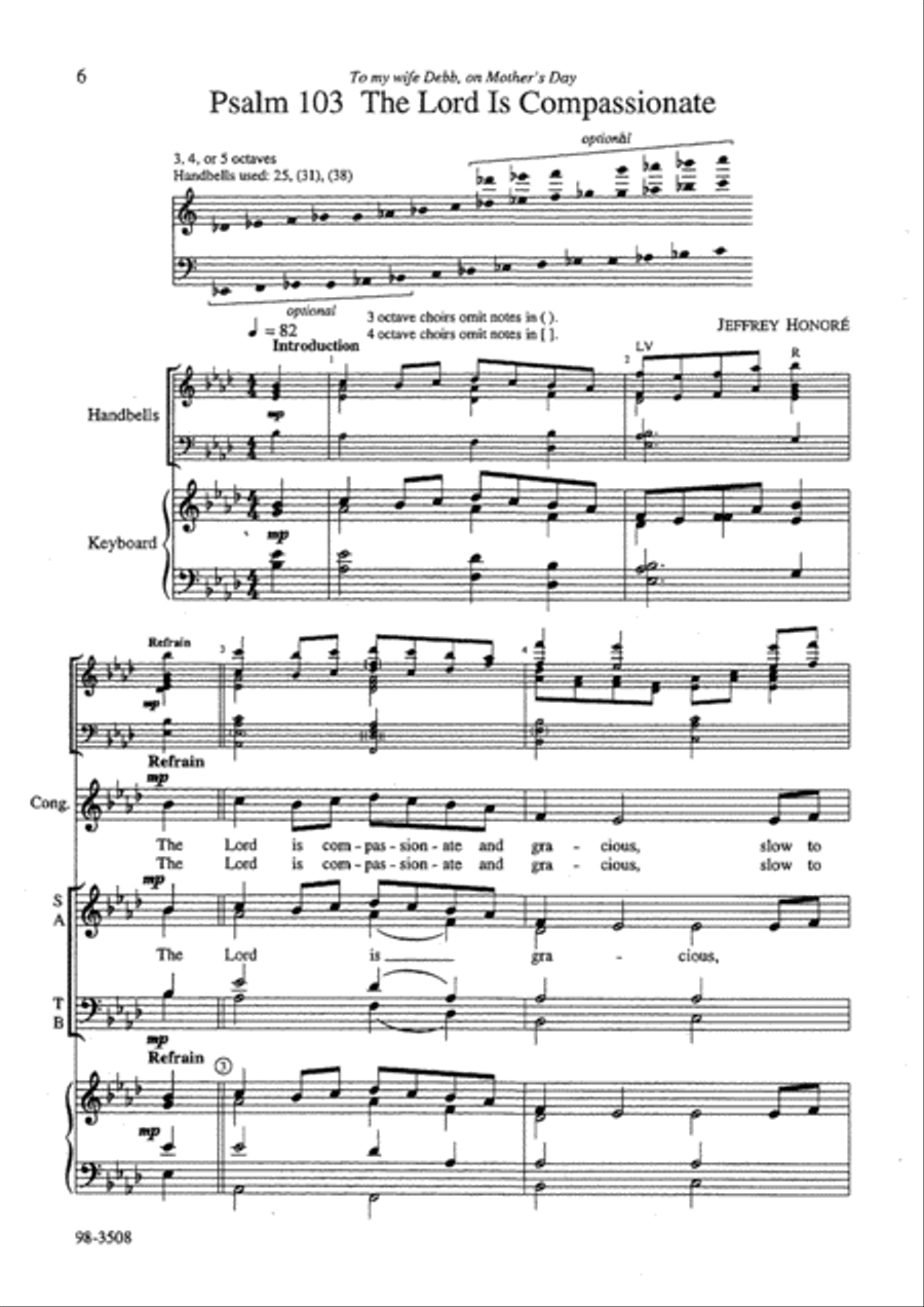 Psalter for Bells and Voices, Set 1 - Choral Part Choir scores gallery preview page 4