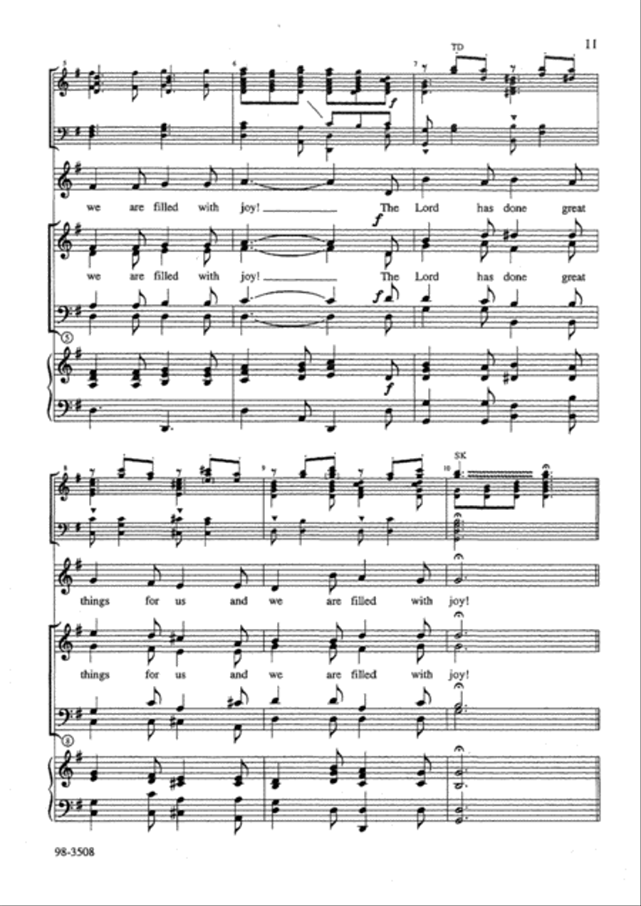 Psalter for Bells and Voices, Set 1 - Choral Part Choir scores gallery preview page 7