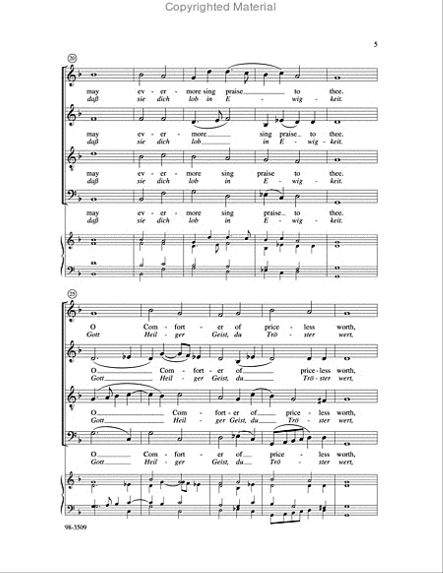 Lord, Keep Us Steadfast in Thy Word (Walter/Heim) Choir scores gallery preview page 4