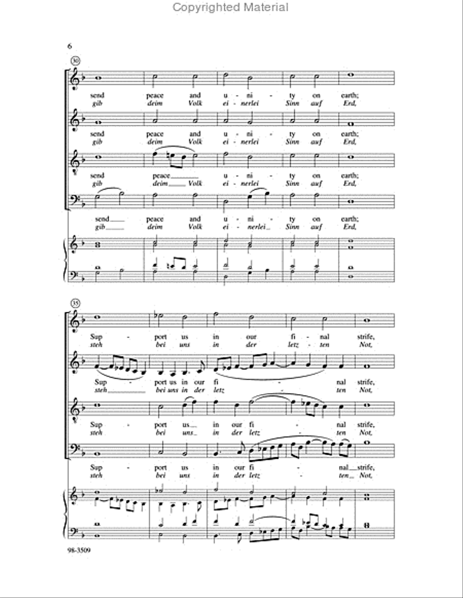 Lord, Keep Us Steadfast in Thy Word (Walter/Heim) Choir scores gallery preview page 5