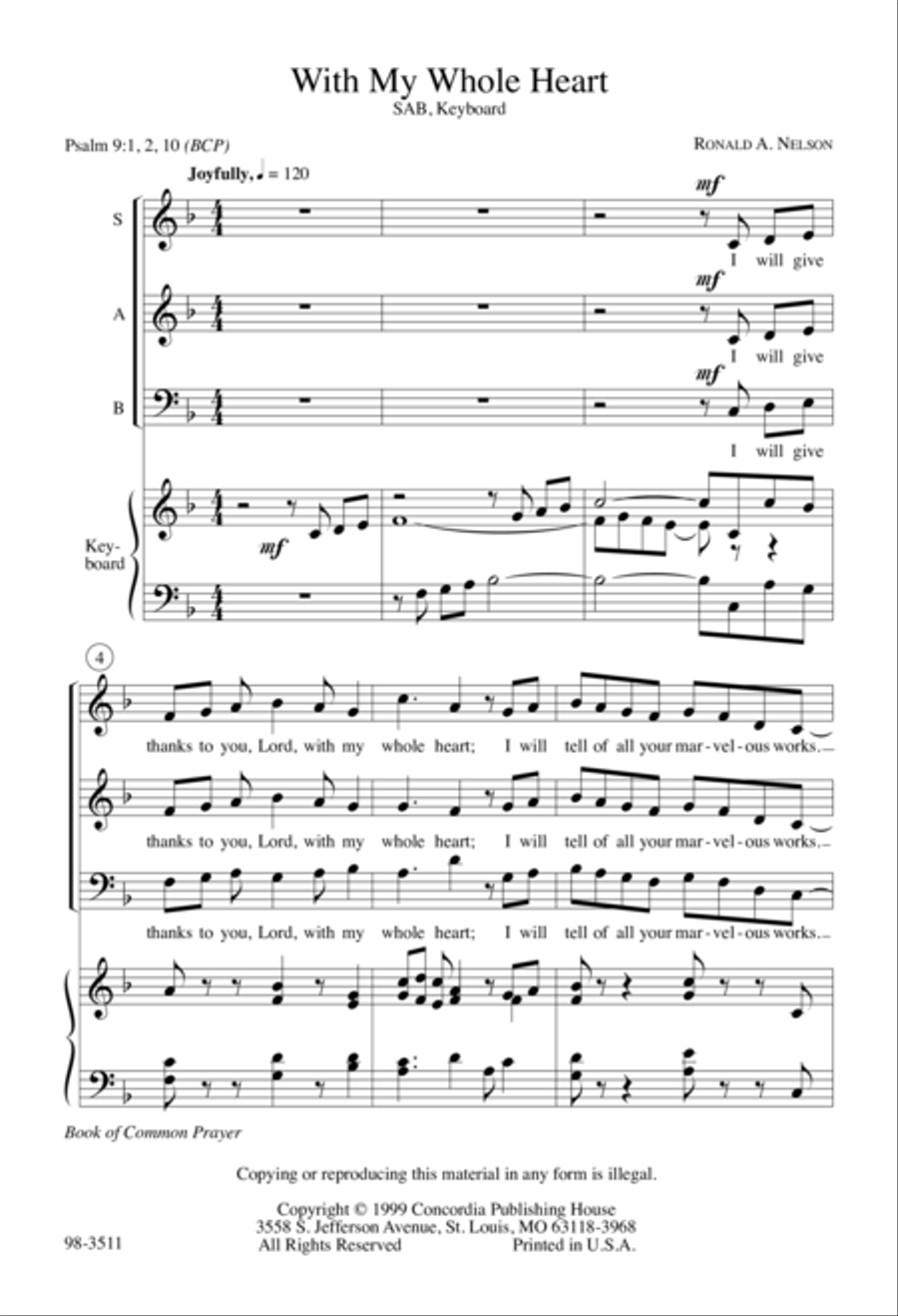 With My Whole Heart Choir scores gallery preview page 2