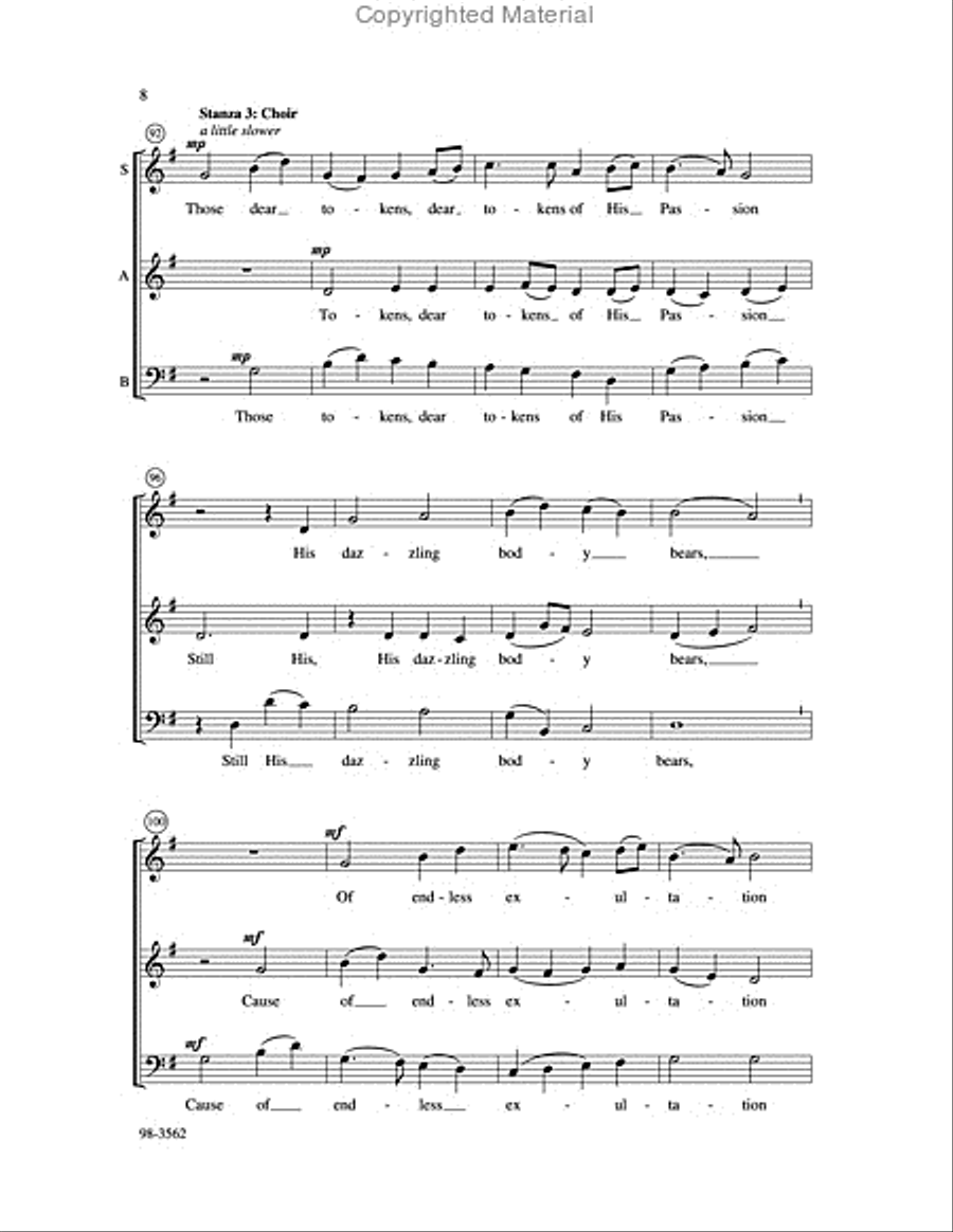 Lo, He Comes with Clouds Descending (Hobby) Choir scores gallery preview page 7