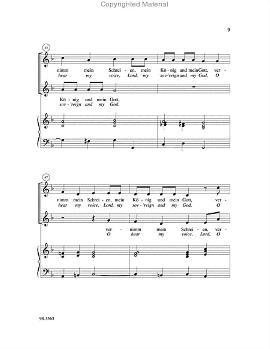 Lord, Hear My Prayer / Erhoere mich Choir scores gallery preview page 9