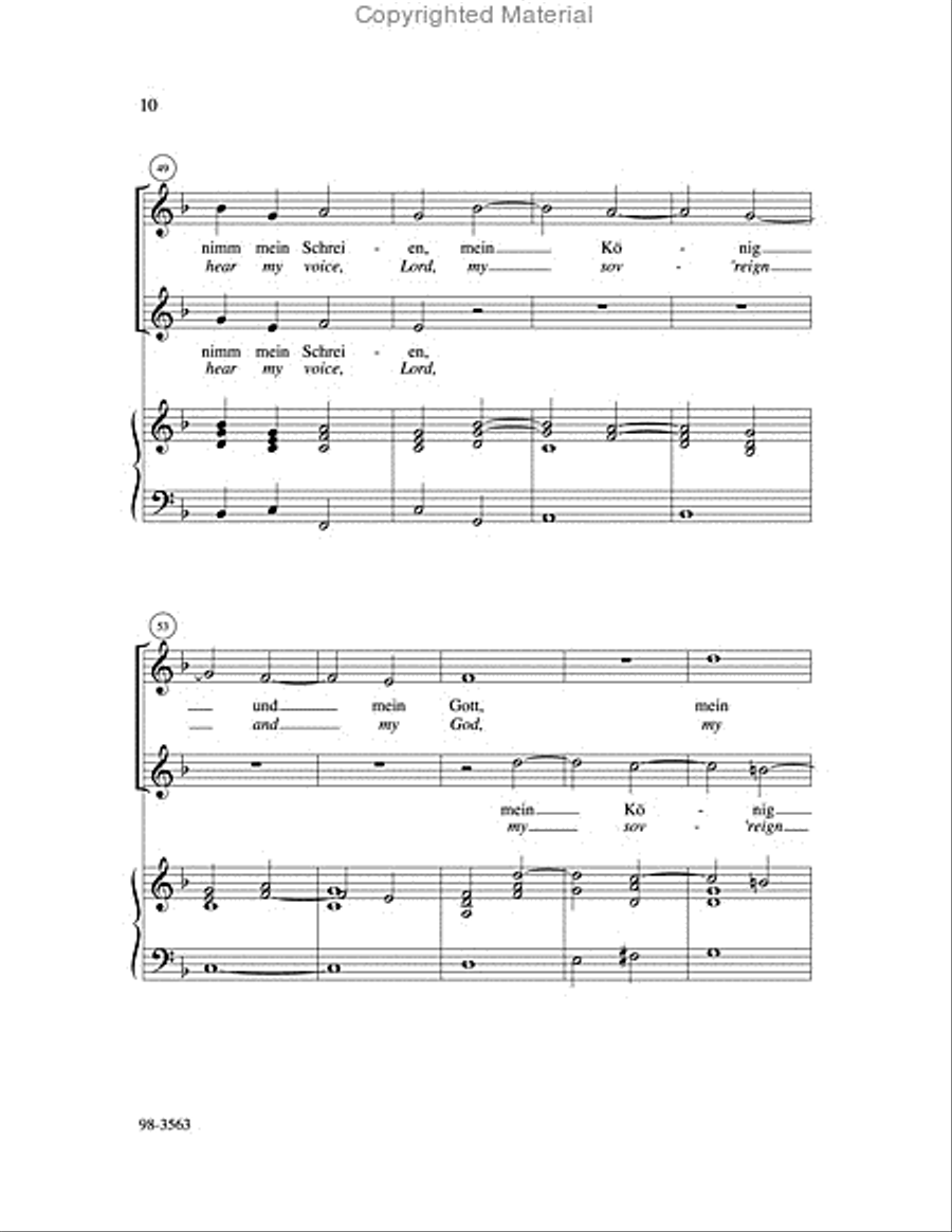 Lord, Hear My Prayer / Erhoere mich Choir scores gallery preview page 10