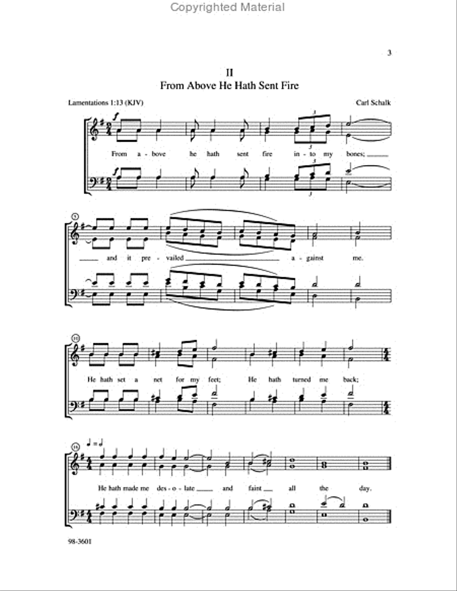 Lamentations of Jeremiah Choir scores gallery preview page 3