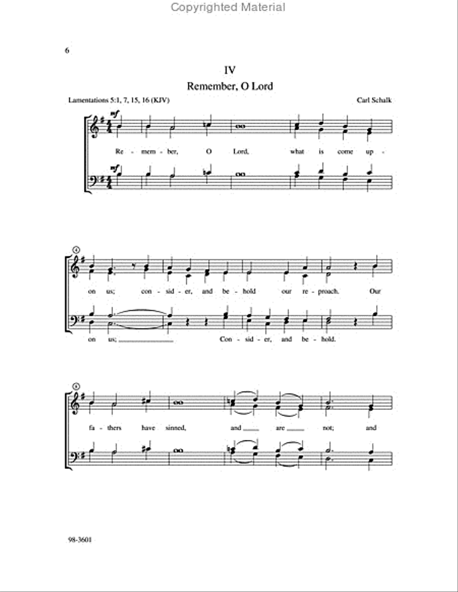 Lamentations of Jeremiah Choir scores gallery preview page 6