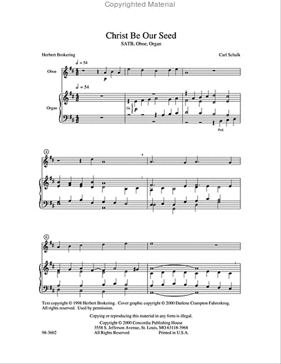 Christ Be Our Seed Christ Be Our Seed Choir scores gallery preview page 2