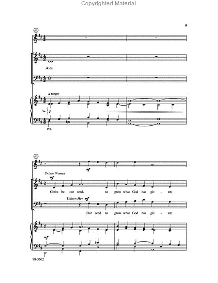 Christ Be Our Seed Christ Be Our Seed Choir scores gallery preview page 9