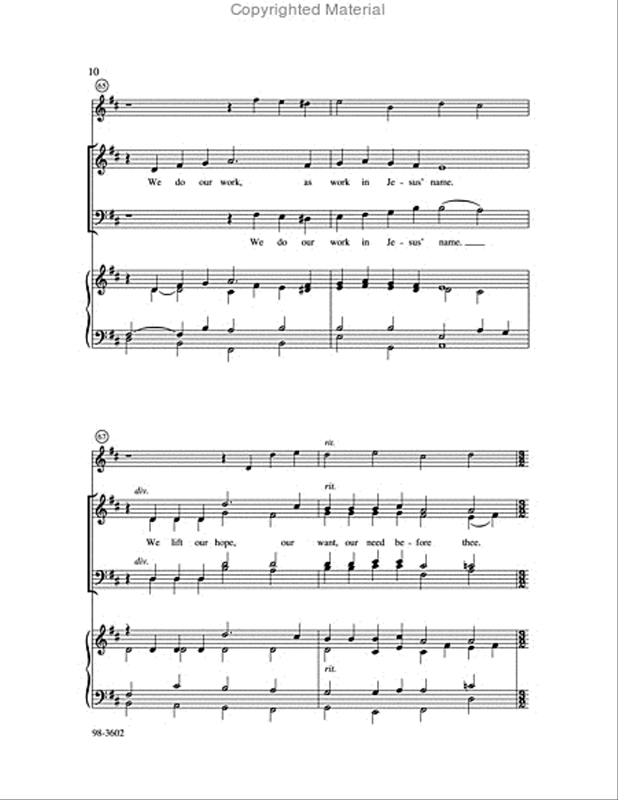 Christ Be Our Seed Christ Be Our Seed Choir scores gallery preview page 10