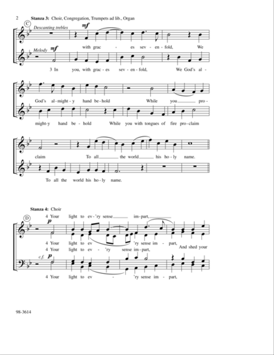 Creator Spirit, Heavenly Dove Choir scores gallery preview page 3