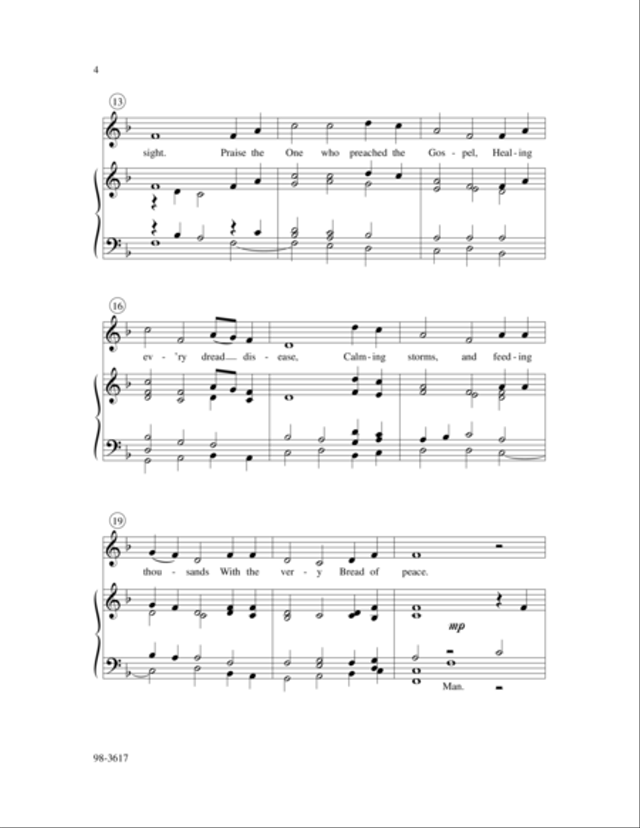 Praise the One Who Breaks the Darkness (Laster) Choir scores gallery preview page 3