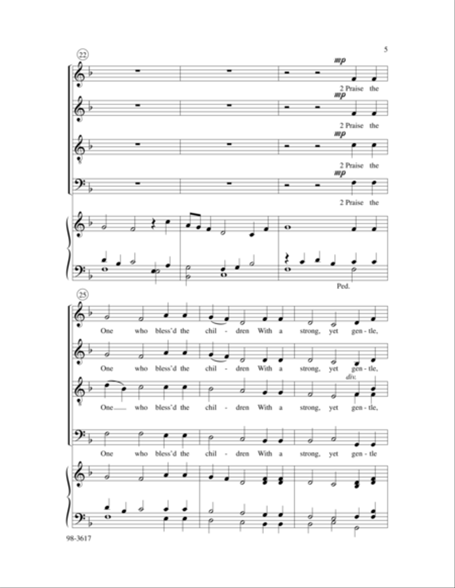 Praise the One Who Breaks the Darkness (Laster) Choir scores gallery preview page 4