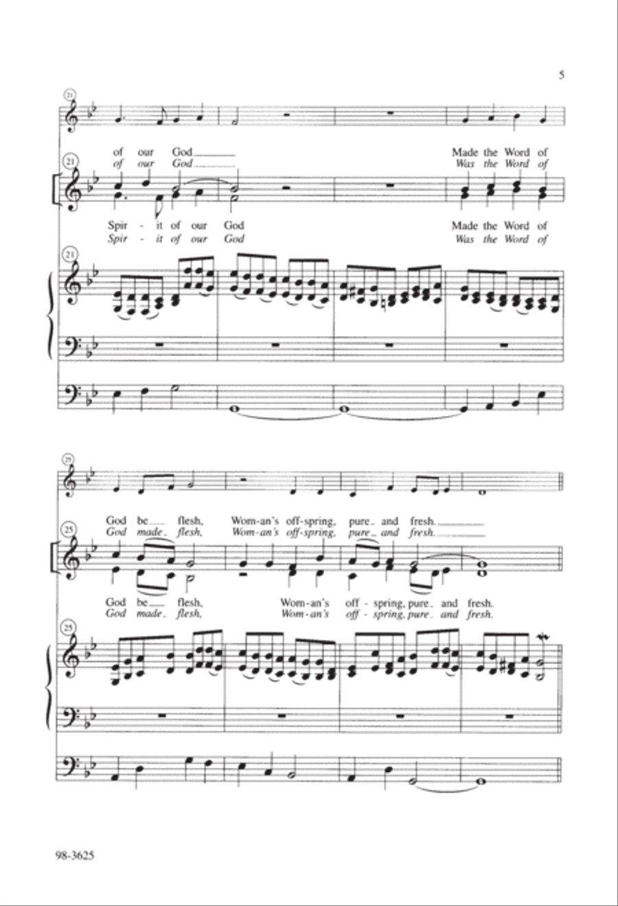 Savior of the Nations, Come (Cherwien) Choir scores gallery preview page 5