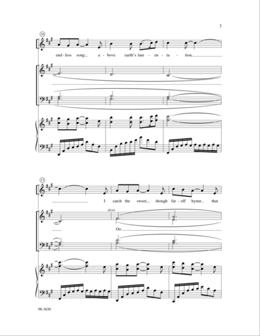 How Can I Keep from Singing - SATB 4-Part scores gallery preview page 3