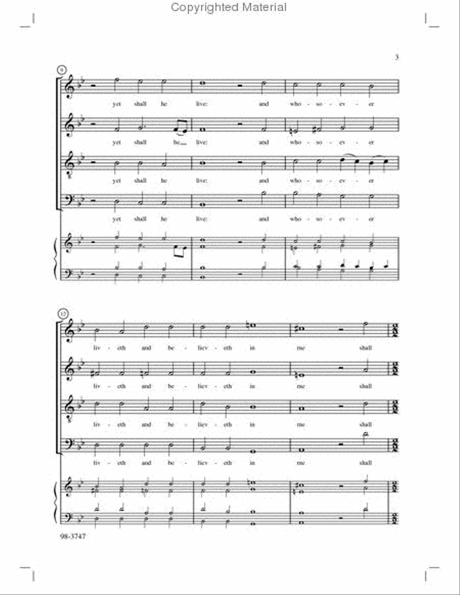 I Am the Resurrection and the Life Choir scores gallery preview page 3