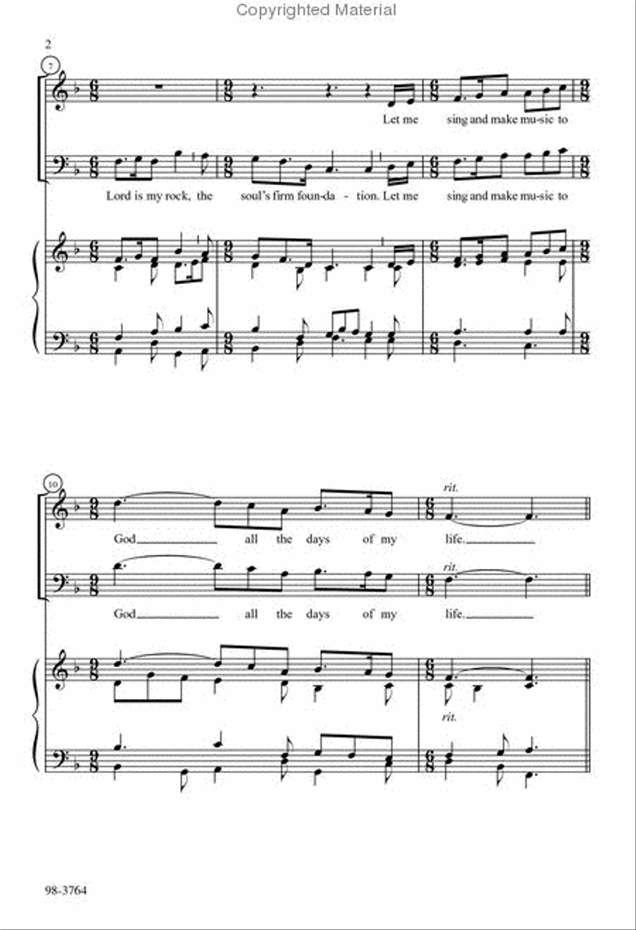 The Lord Is My Light (Bender) Choir scores gallery preview page 3