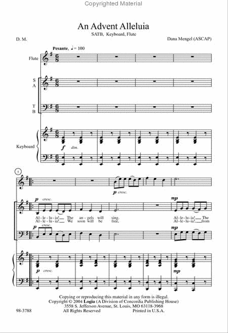 An Advent Alleluia Flute scores gallery preview page 2