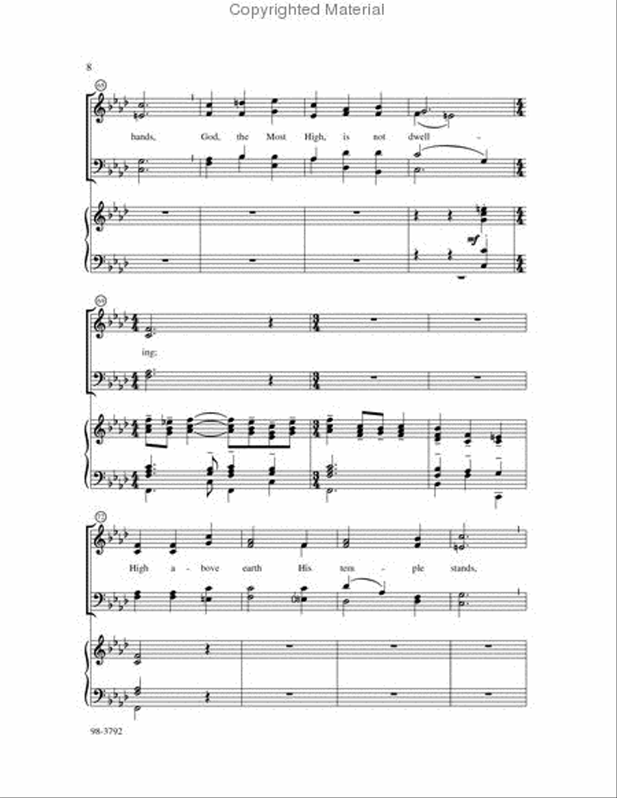 Built on the Rock (Hopson) Choir scores gallery preview page 4