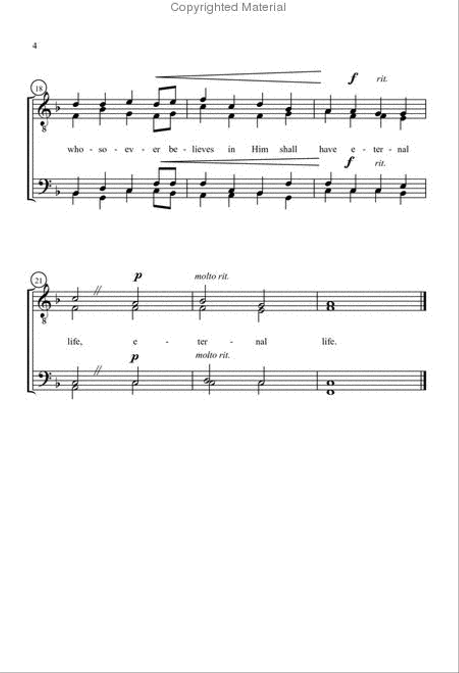 God So Loved the World (Petering) Choir scores gallery preview page 3