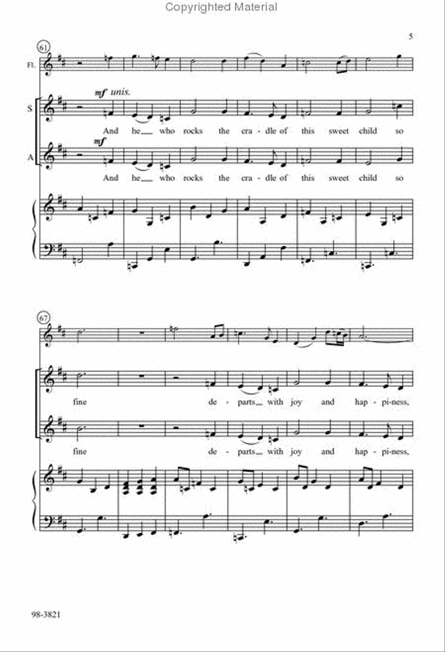 A Baby in the Cradle A Baby in the Cradle Choir scores gallery preview page 4