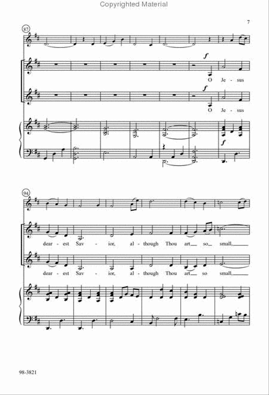 A Baby in the Cradle A Baby in the Cradle Choir scores gallery preview page 5