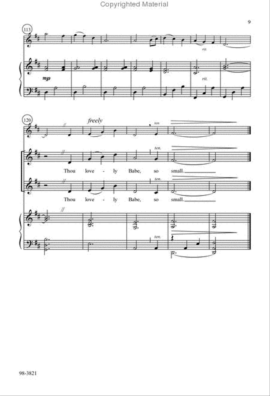 A Baby in the Cradle A Baby in the Cradle Choir scores gallery preview page 6