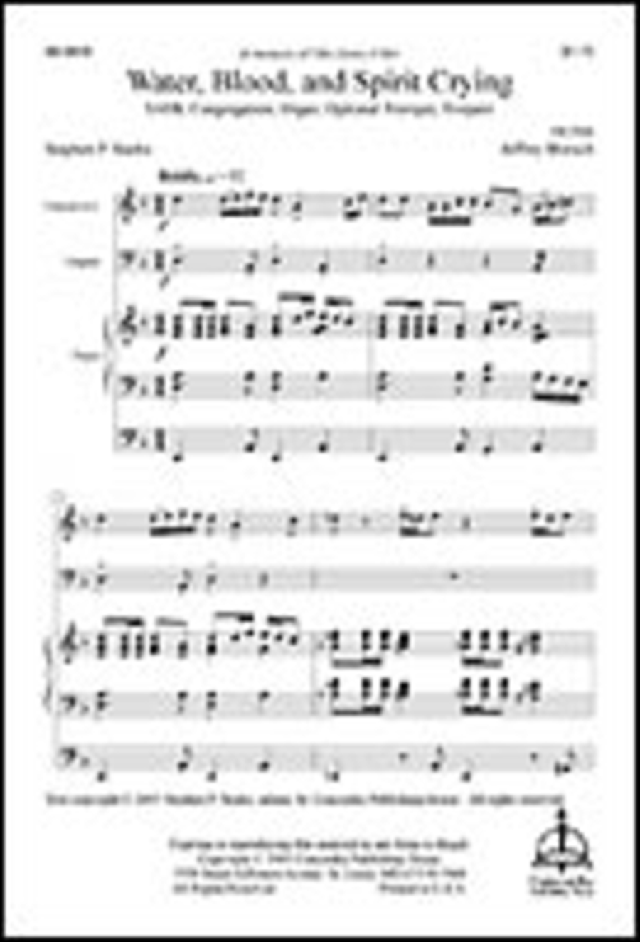 Water, Blood, and Spirit Crying Choir scores gallery preview page 1