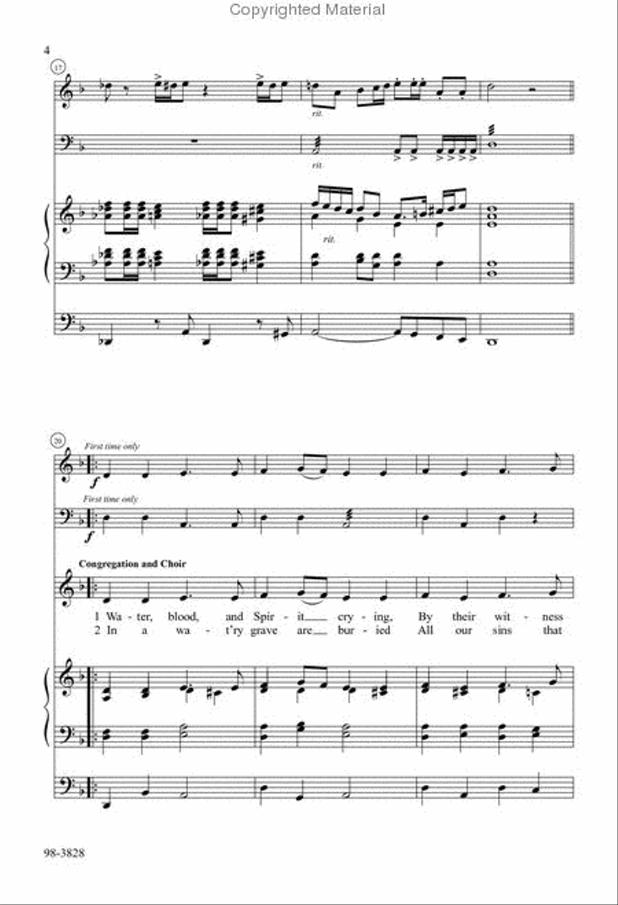 Water, Blood, and Spirit Crying Choir scores gallery preview page 3