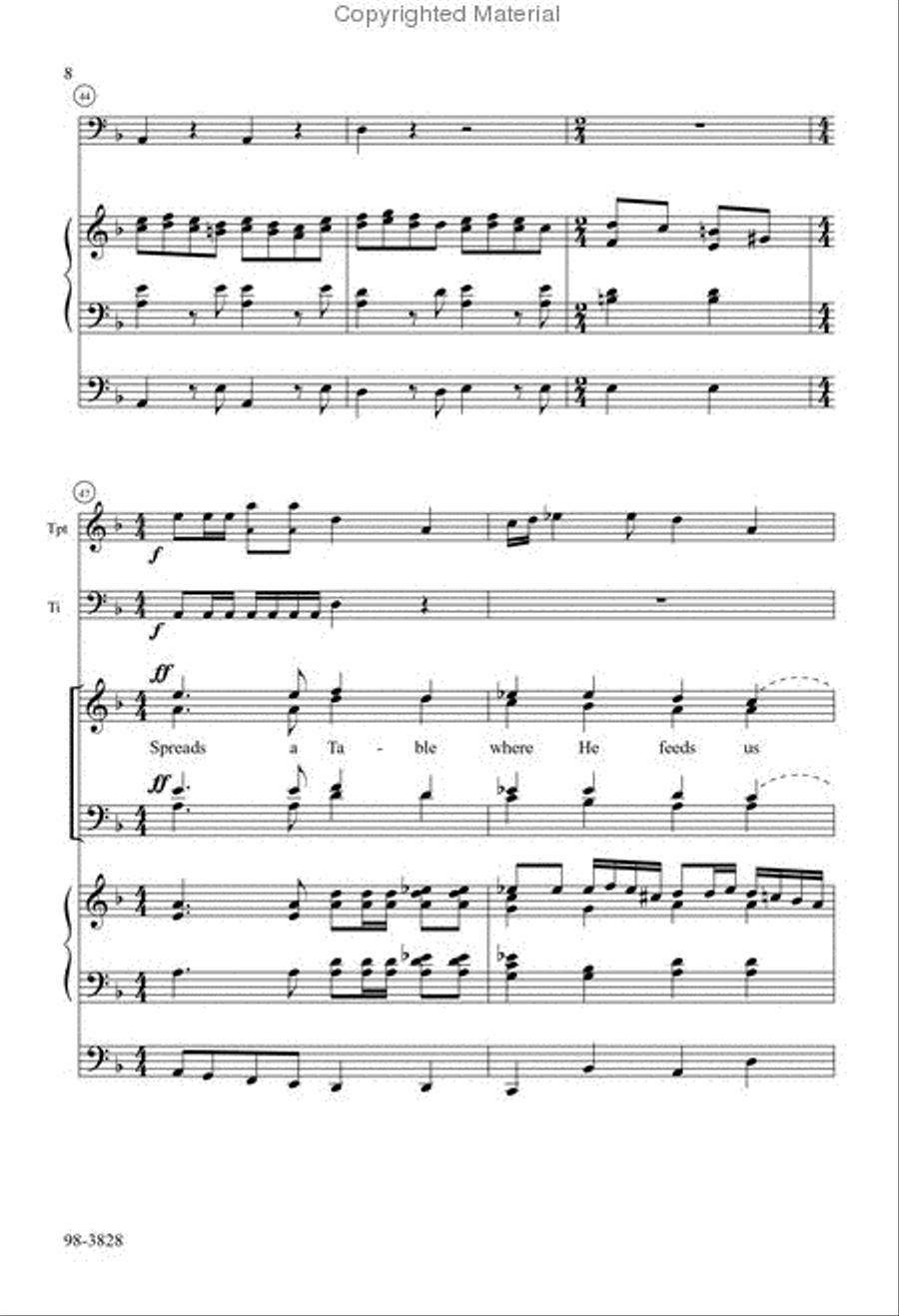 Water, Blood, and Spirit Crying Choir scores gallery preview page 4