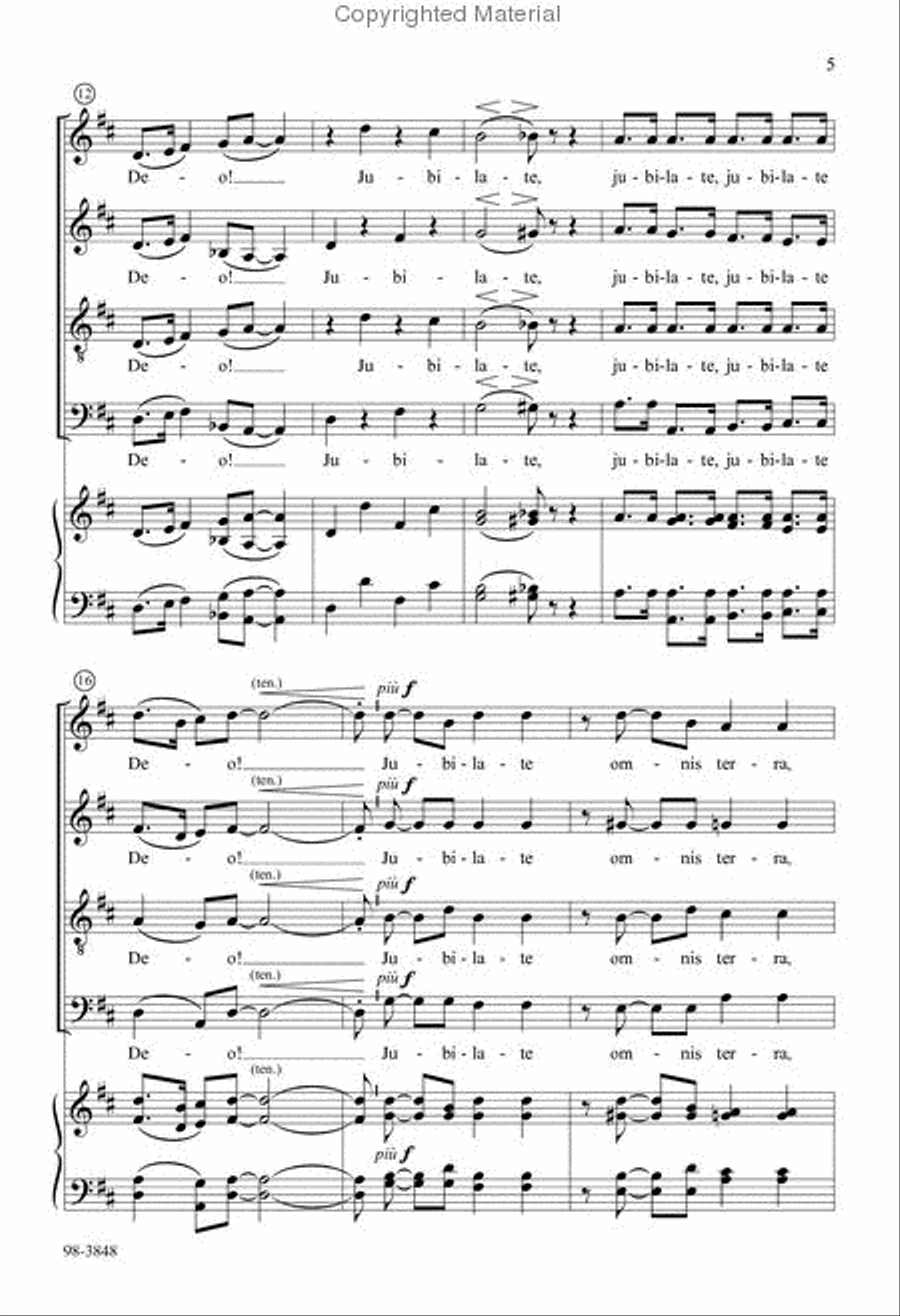 Jubilate (Jazz Motet) Choir scores gallery preview page 3