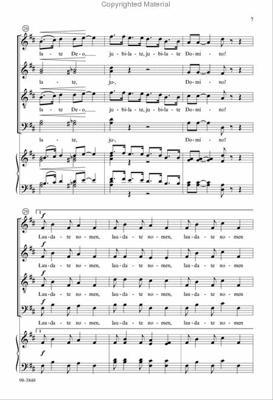 Jubilate (Jazz Motet) Choir scores gallery preview page 4