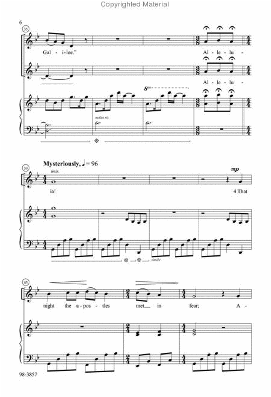 O Sons and Daughters of the King (Blersch) Choir scores gallery preview page 4