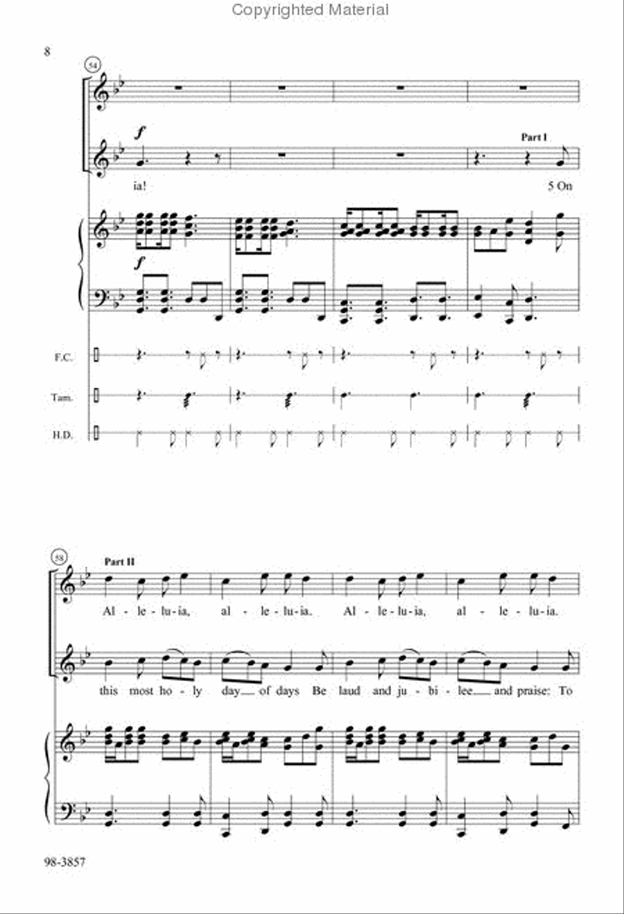 O Sons and Daughters of the King (Blersch) Choir scores gallery preview page 5