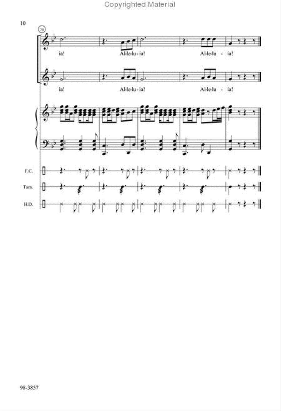 O Sons and Daughters of the King (Blersch) Choir scores gallery preview page 6
