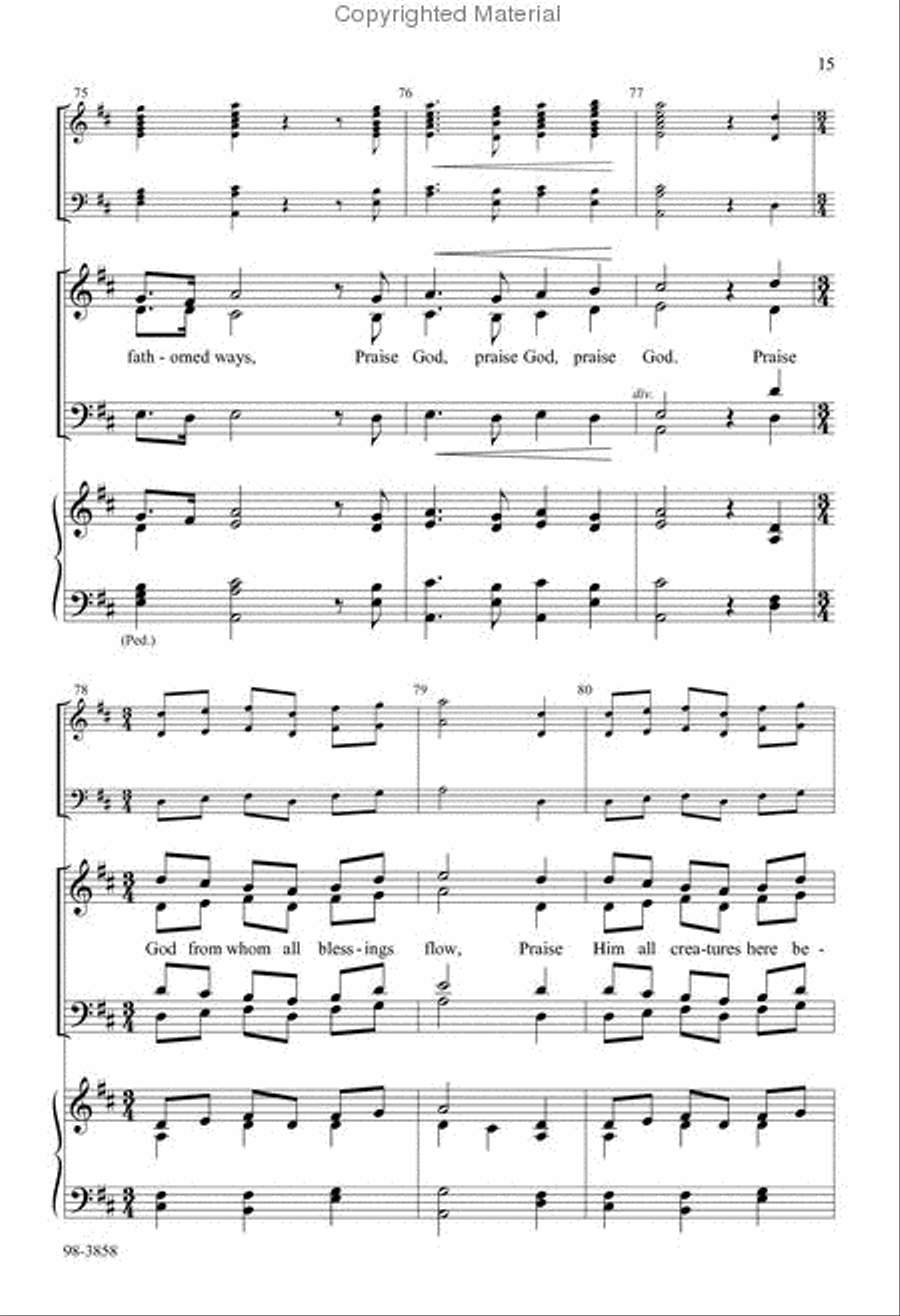 Psalm 150 (Behnke) Choir scores gallery preview page 6