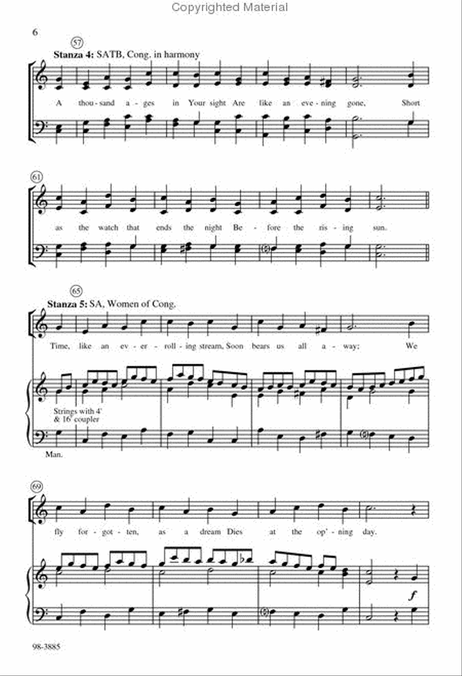 O God, Our Help in Ages Past (Bankson) Choir scores gallery preview page 4