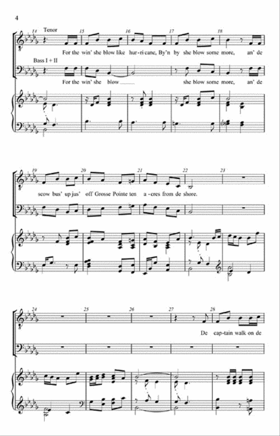 The Wreck of the Julie Plante 3-Part scores gallery preview page 3