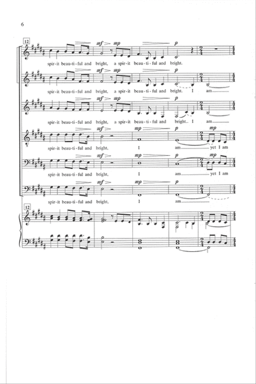 I Am Not Yours (SSATBB) I Am Not Yours (SSATBB) SSATBB scores gallery preview page 5