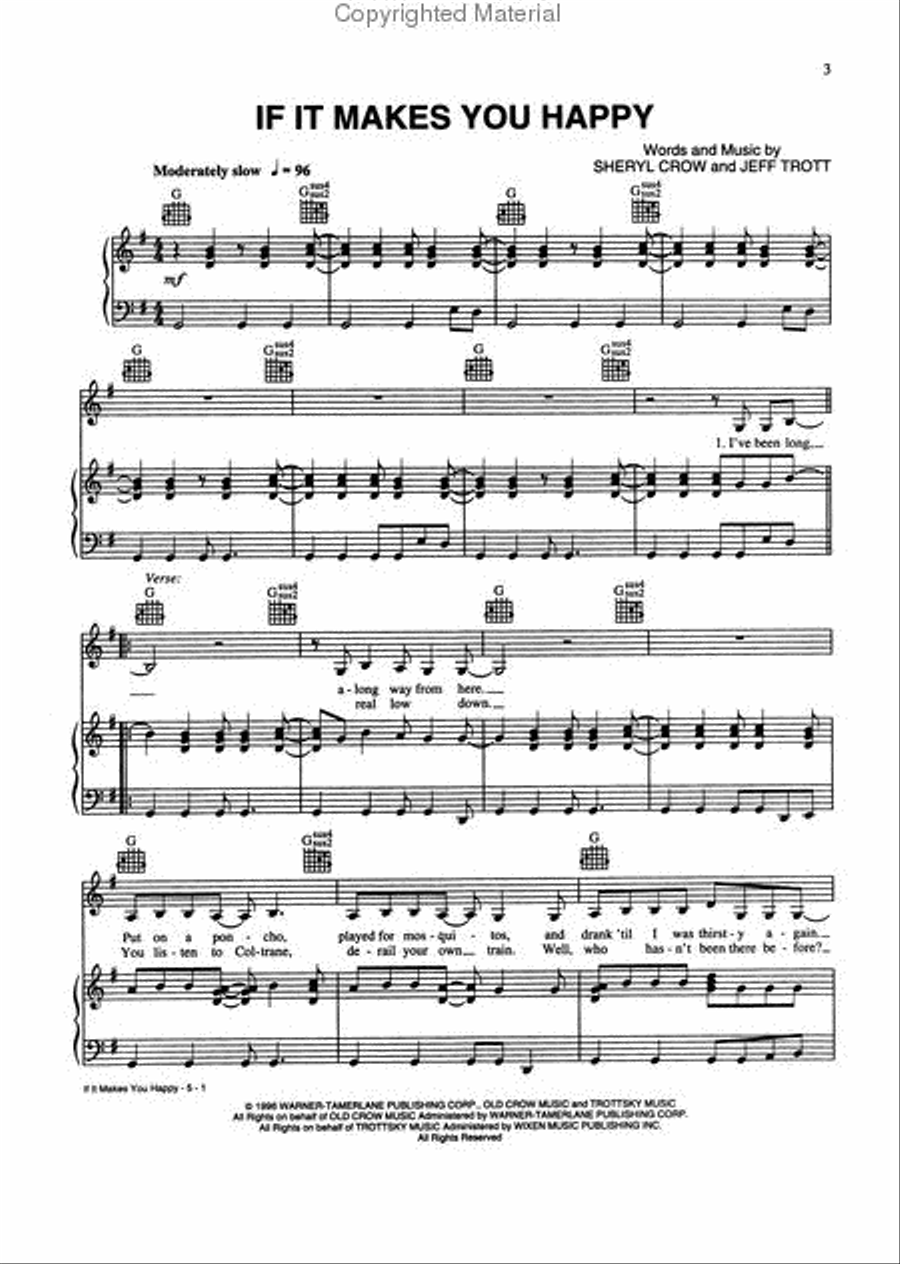 The Sheryl Crow Collection Piano, Vocal, Guitar scores gallery preview page 2