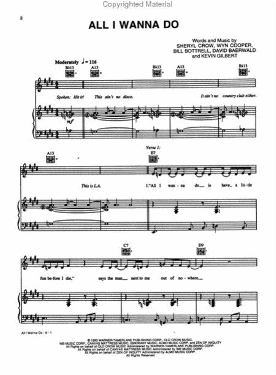 The Sheryl Crow Collection Piano, Vocal, Guitar scores gallery preview page 3