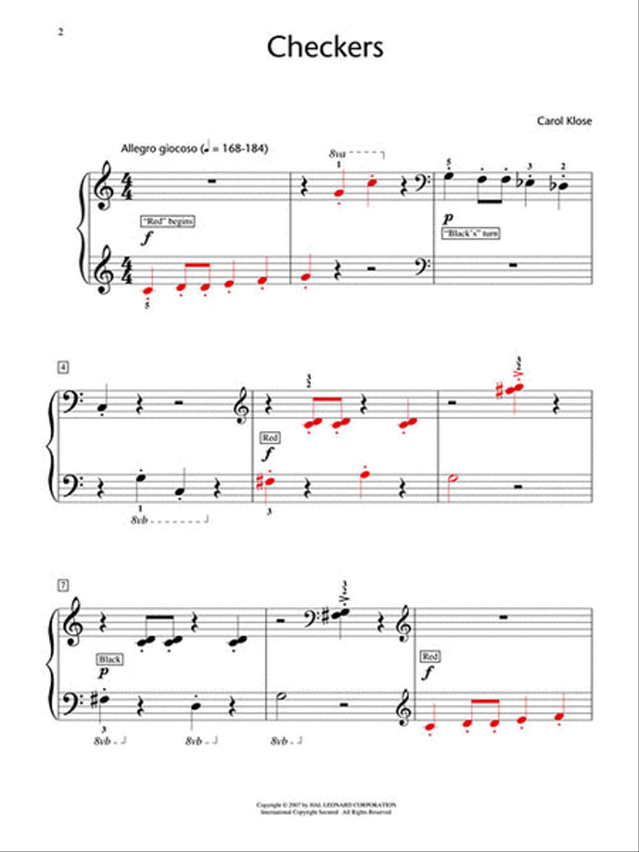 Checkers Piano Method scores gallery preview page 2